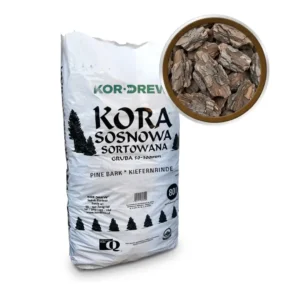 Kora sosnowa gruba 50–100 mm – trwała kora ogrodowa do drzew i dużych rabat