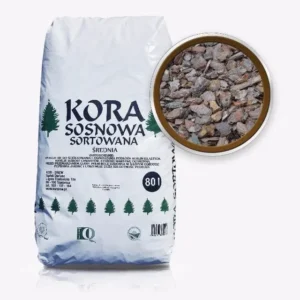 Kora sosnowa średnia 20–50 mm – uniwersalna kora ogrodowa do ściółkowania